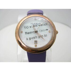 New W/O Akribos XXIV Diamond Dial 3 ATM WR Analog 40mm Dial Watch(C581)AK899P-8X